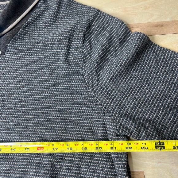 NWT Tasso Elba Men’s Shawl Neck Collar Sweater Brown Pullover XL 100% Cotton - Picture 7 of 7